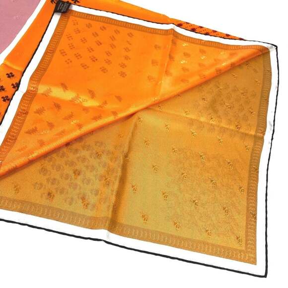 HERMES Pink Silk Scarf - Picture 9 of 12